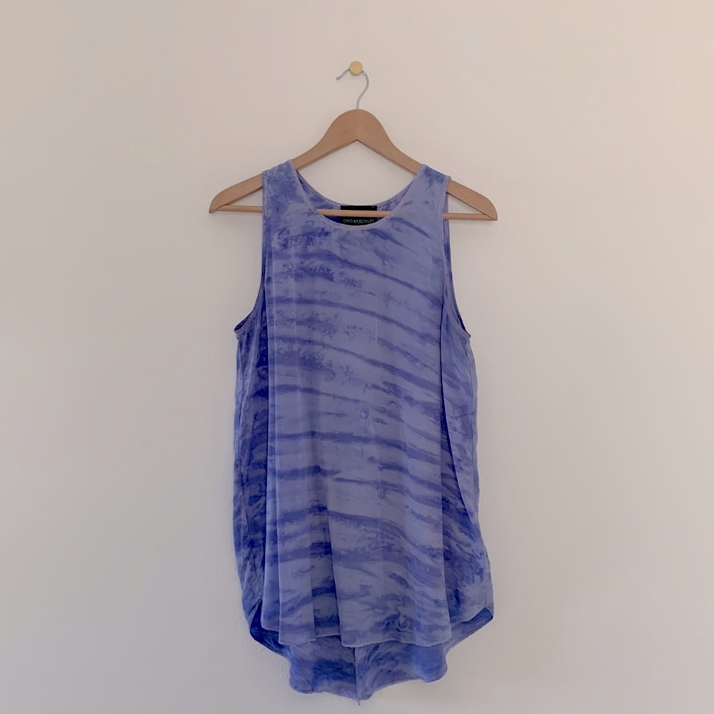 Cynthia Rowley 100% Silk Tie Dye Tunic Top